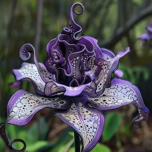😈🌿 Devil orchid – The Dark Elegance of Nature 🖤🌺