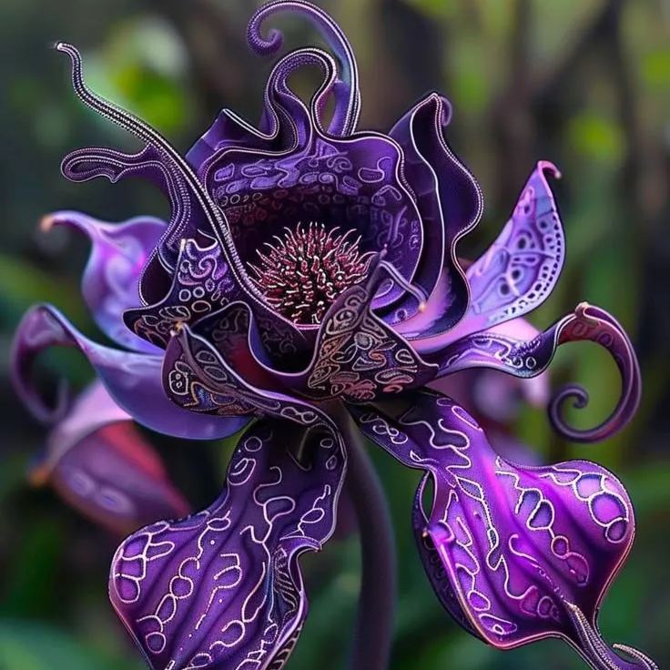 😈🌿 Devil orchid – The Dark Elegance of Nature 🖤🌺