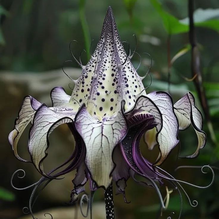 😈🌿 Devil orchid – The Dark Elegance of Nature 🖤🌺