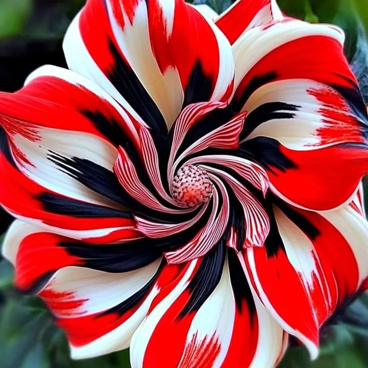 🎨 Sunset Hibiscus – A Vortex of Color and Beauty