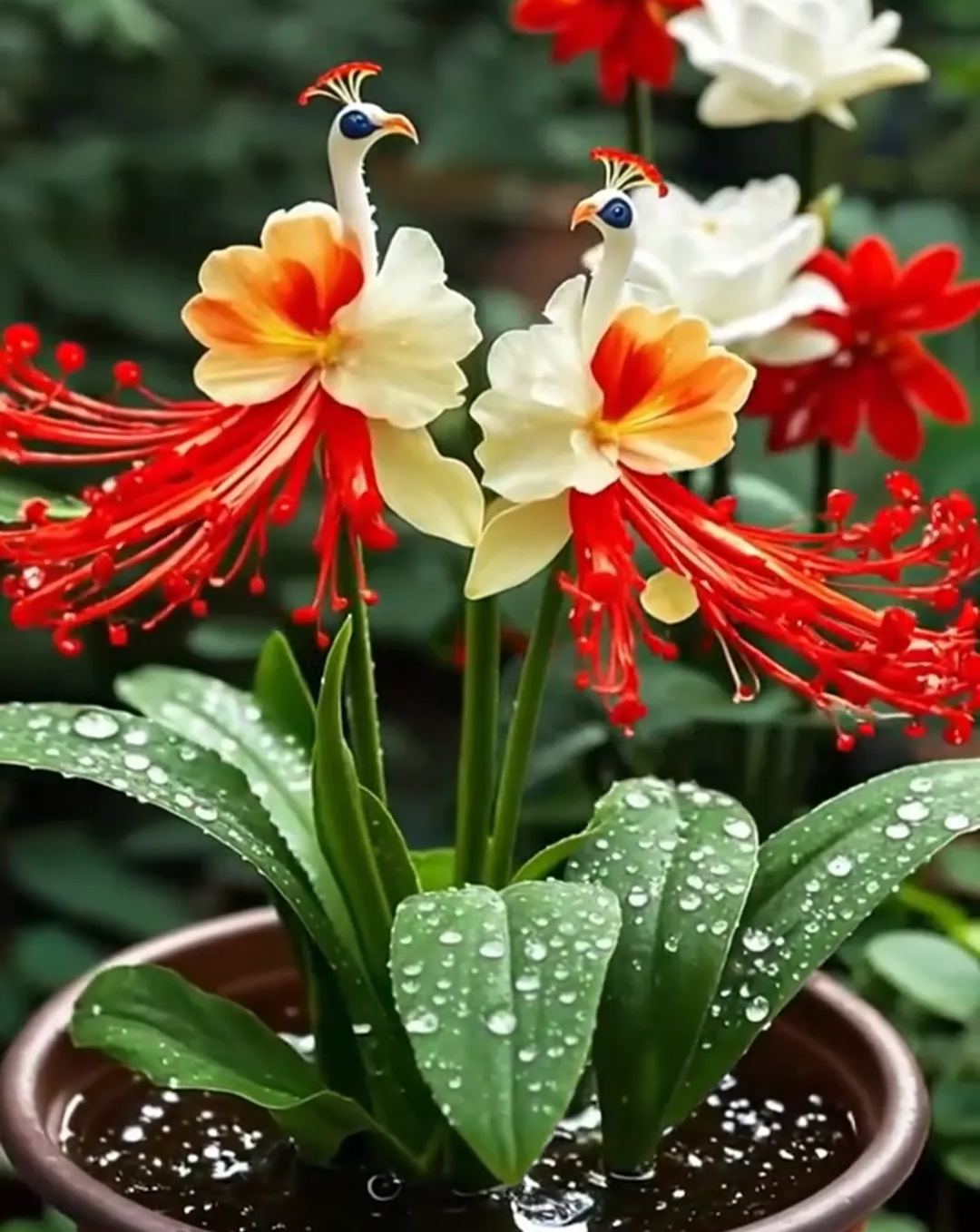 🌺 Peacock Flower Bulbs – Vibrant Blooms, Effortless Beauty! 🌿✨