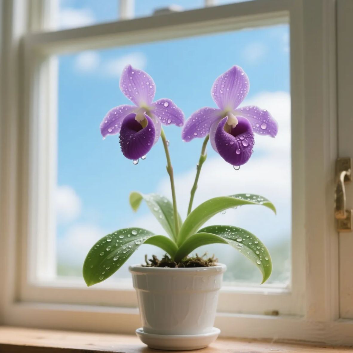 🌿 Bloom with Grace: Slipper Orchids – Nature’s Most Elegant Surprise 💕
