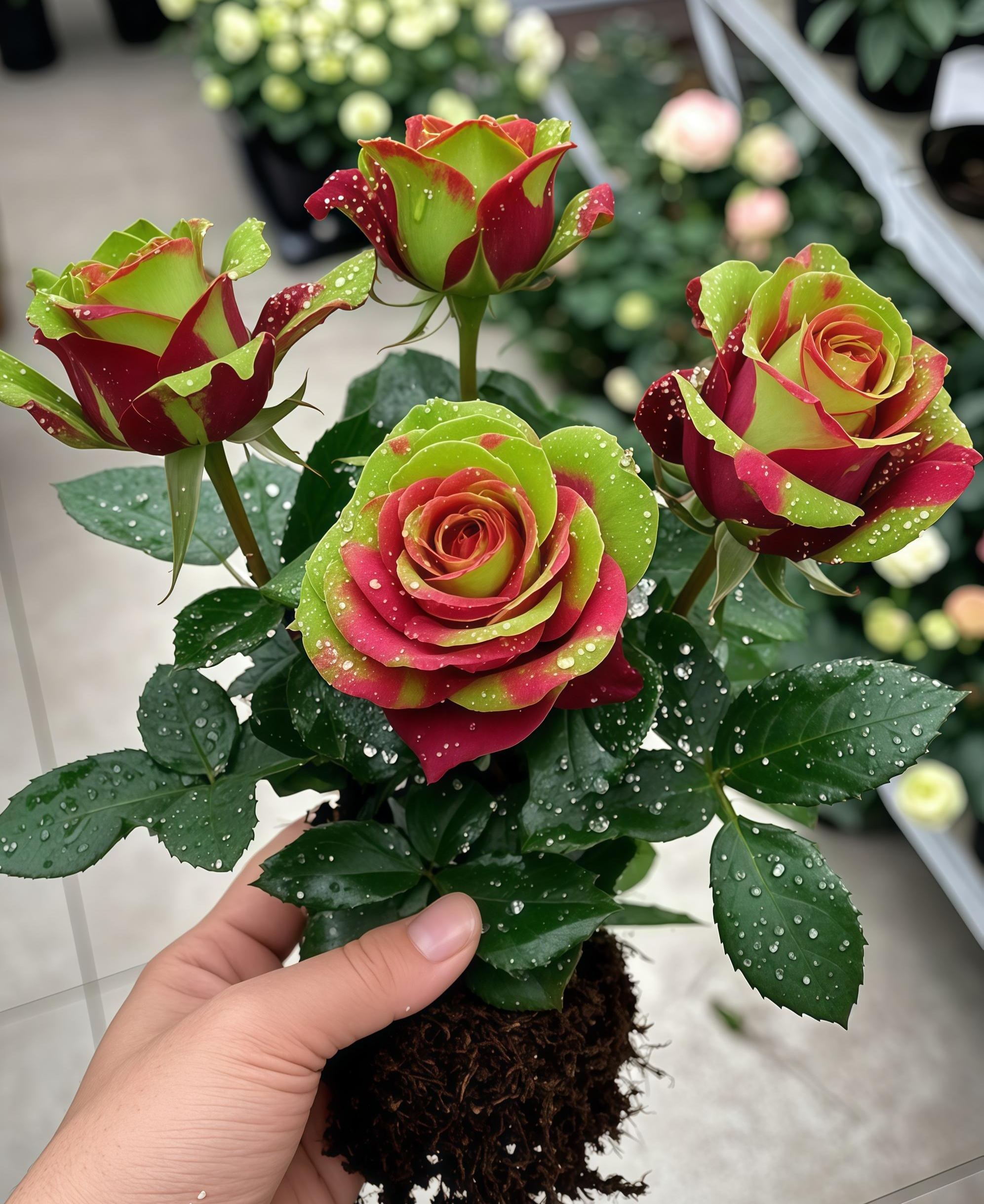 Scottish Red and Green Rose Seeds
