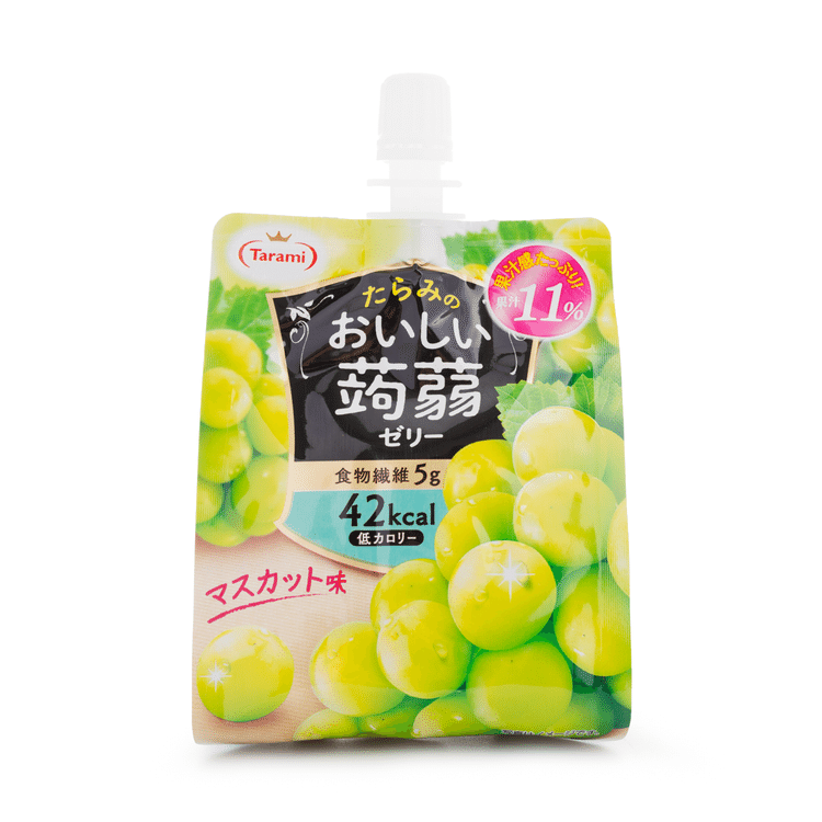 Tarami 蒟蒻 麝香葡糖口味 Oishii Konjac Jelly Ｍascot Flavour150g