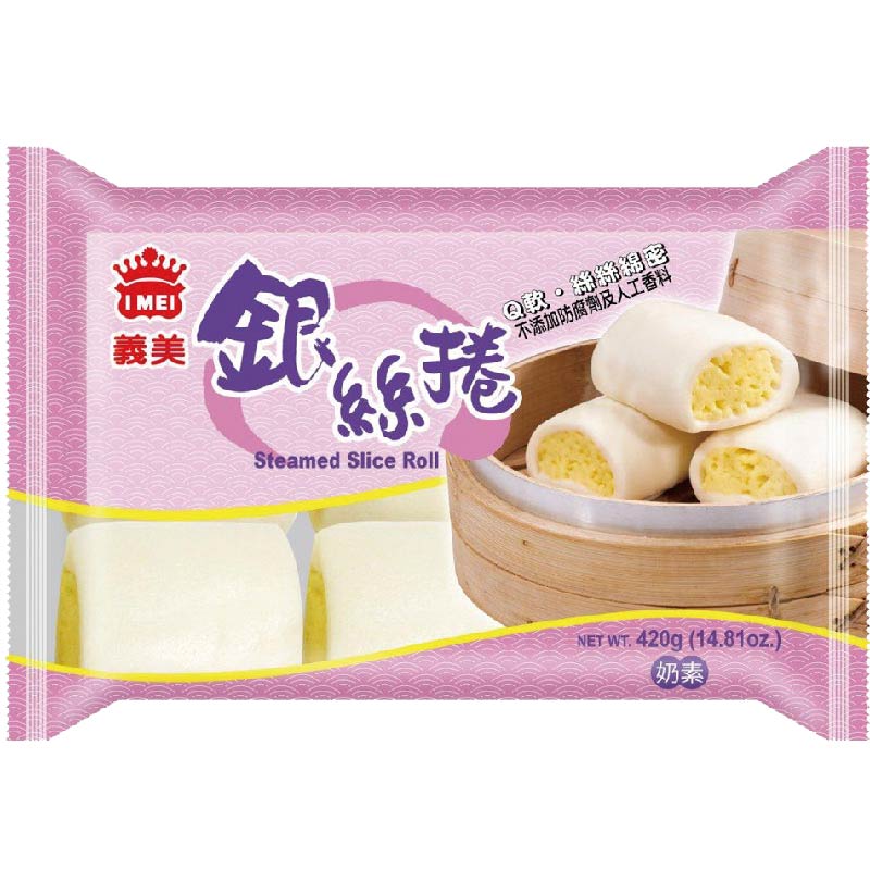 【目前限倫敦限定】義美銀絲捲 I-mei Steamed Slice Roll 420g (6入）