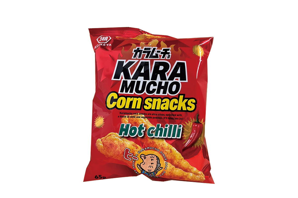 卡啦姆久玉米脆棒(辣味) KARAMUGHO Spicy Corn snacks 65g