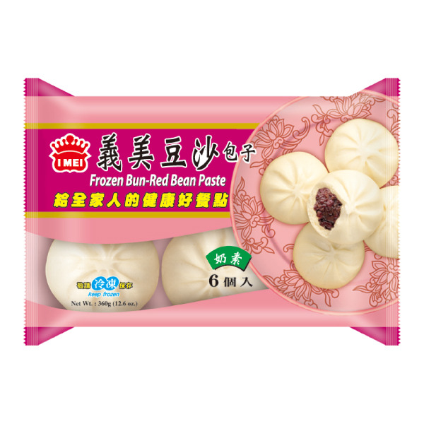 義美豆沙包子 IM Steamed Bun -Red Bean Paste 360g