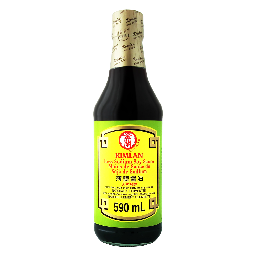 金蘭薄鹽醬油 玻璃瓶 590ml Less Salted Soy Sauce