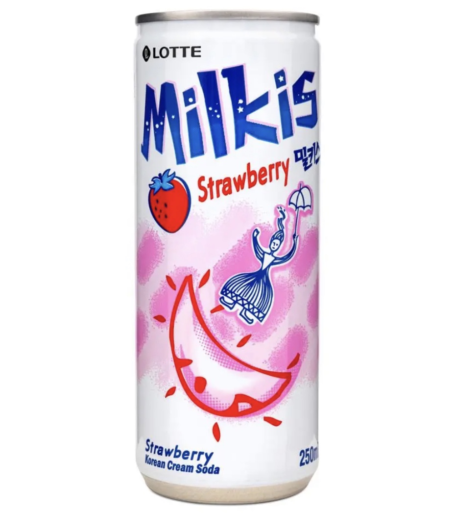 Lotto Milkis -Strawberry Flavour Cream Soda 250ml