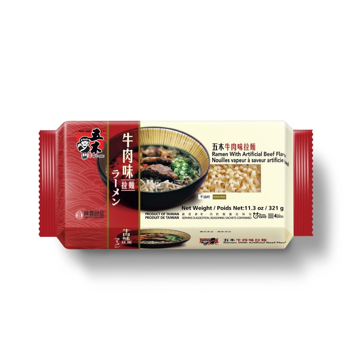 五木 牛肉味拉麵 Ramen with Artificial Beef Flavour 321g