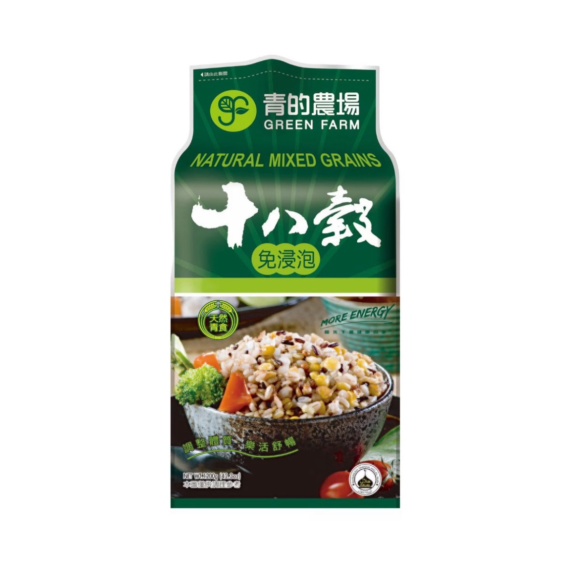青的農場18榖 Green Farm Natural Mixed Grains – 18-Grains, Legumes, and Seeds Quick-Cook Mix 1.2kg