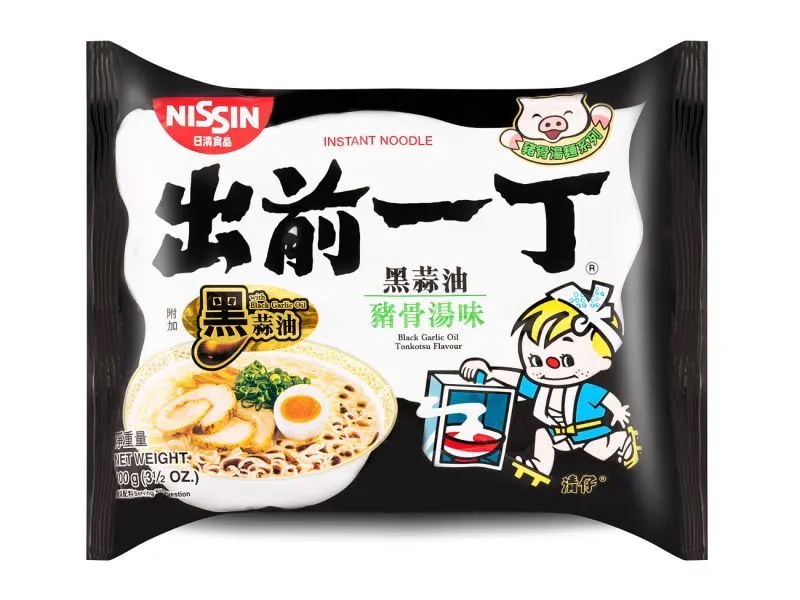 出前一丁 黑蒜油豬骨湯 Demae Ramen Black Garlic Oil Tonkotsu 100g