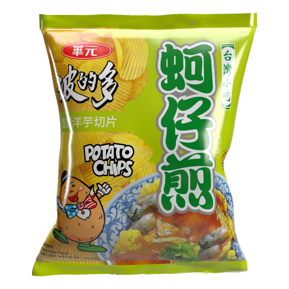 波的多 - 蚵仔煎薯片 Potato Chips Oyster Omelet Flavour 34g