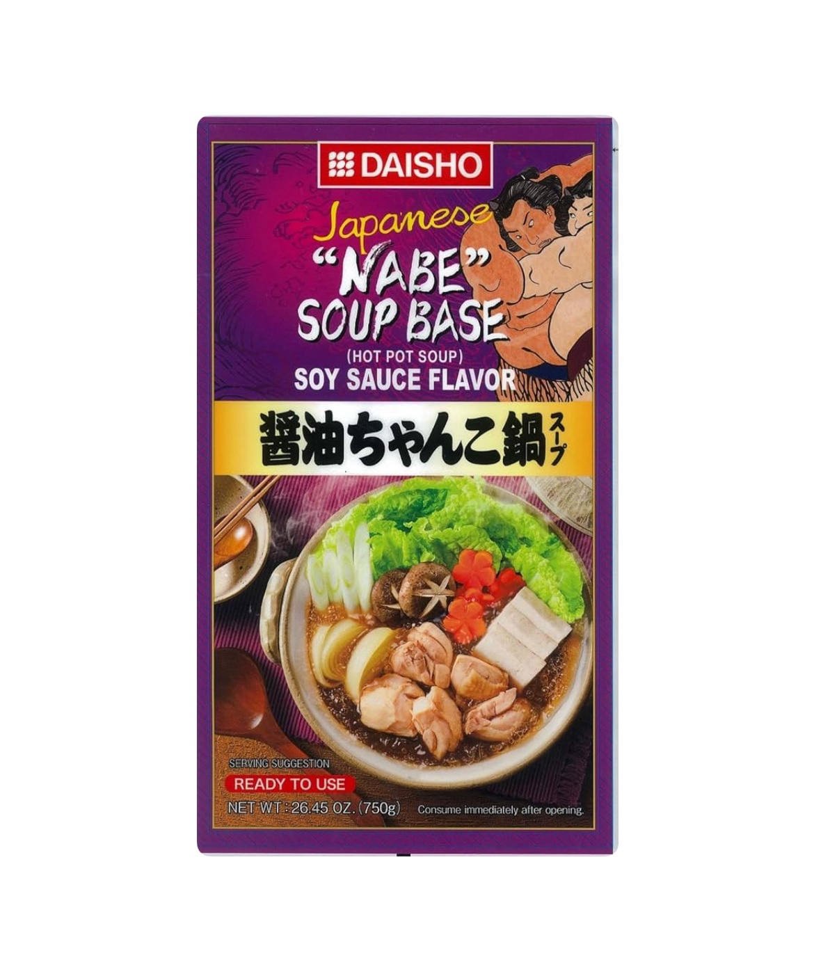 相撲火鍋 醬香湯底 Daisho Nabe Soup Base Soy sauce Flavor 750g