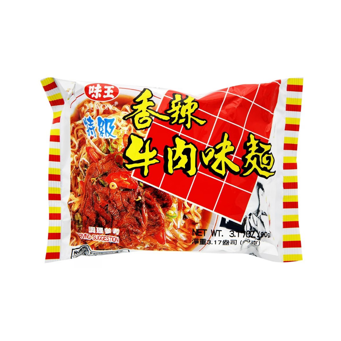 味王 特級香辣牛肉味泡麵 Peppered Beef Flavour Instant Noodles 90g