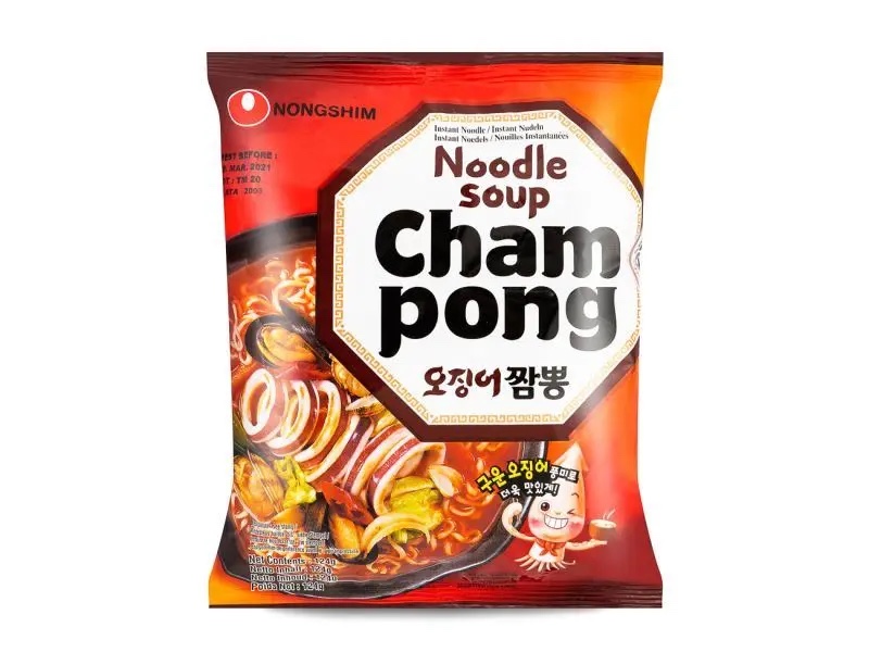 Nongshim Squid Champong Ramyun 124g