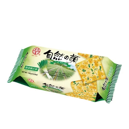 中祥 自然の顏 蔬菜蘇打餅 Green Onion Crackers