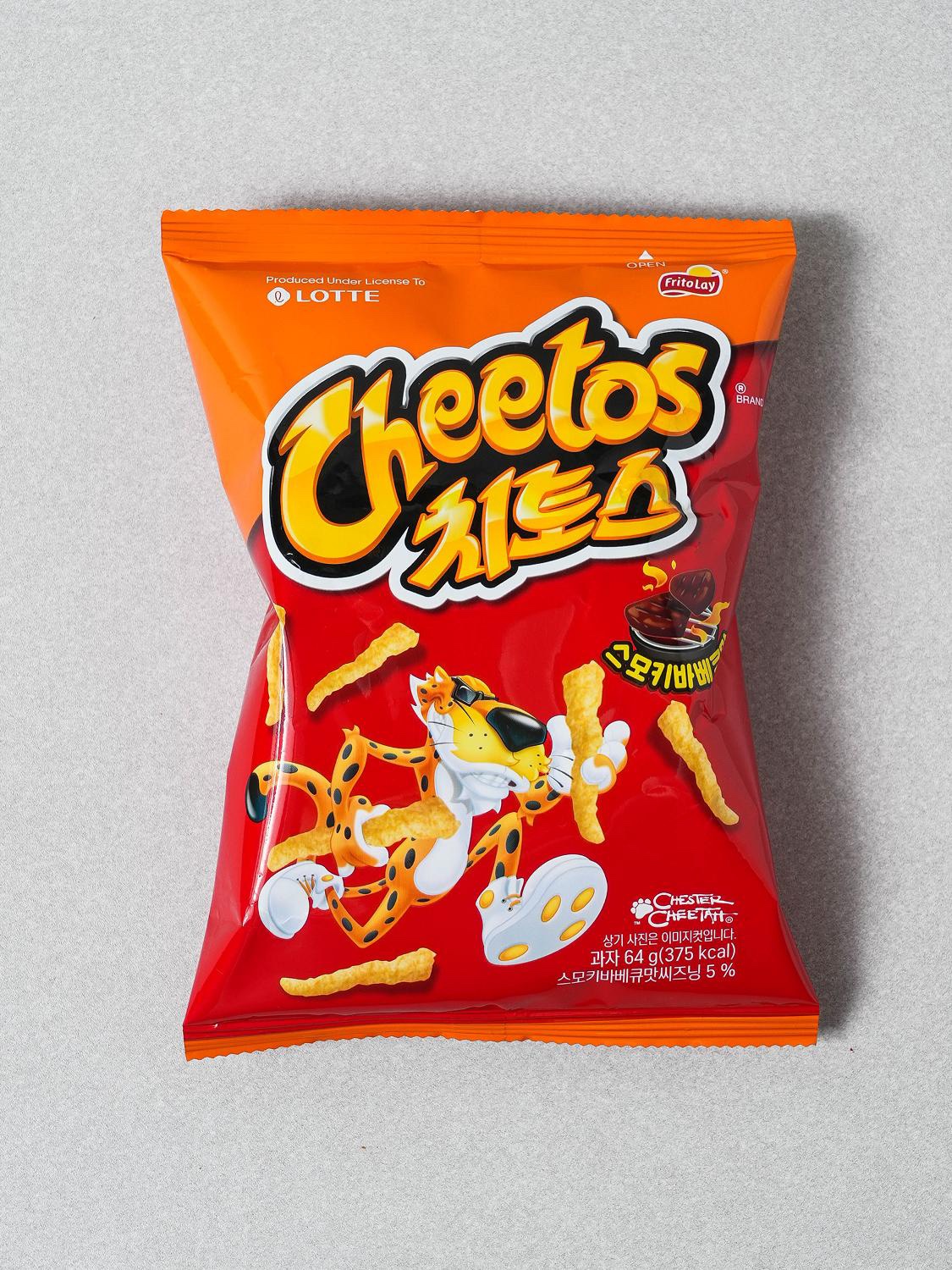 Lotte 奇多 玉米條-煙燻BBQ口味Cheetos Smoky BBQ Flavor Snack 64g