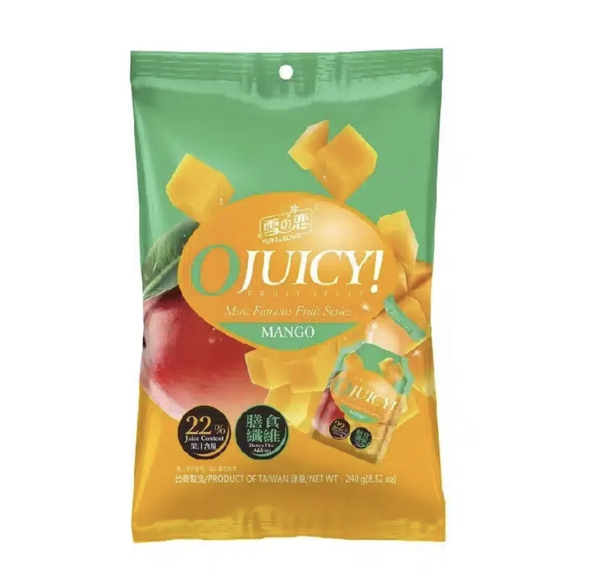 雪之戀 水平式芒果果凍 SG Mango Jelly 240g