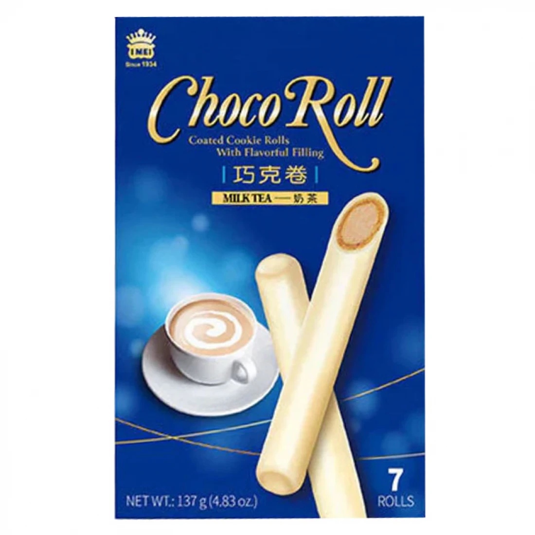 義美巧克力卷  奶茶口味 Imei Milk Tea Choco Roll 137g