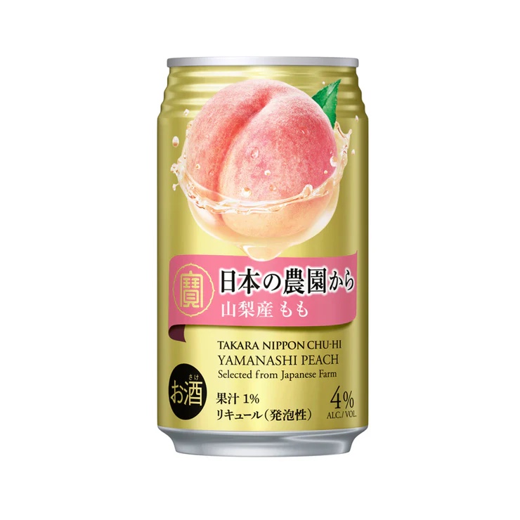 【2026/1/31特價優惠 9折】 CHU HI 日本水果雞尾調酒 Chu Hi Nihon no nourn Peach  350ml 4%