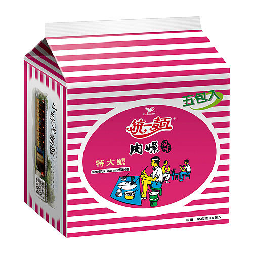  統一肉燥麵(5入) Uni President Minced Pork Flavour Instant Noodles 