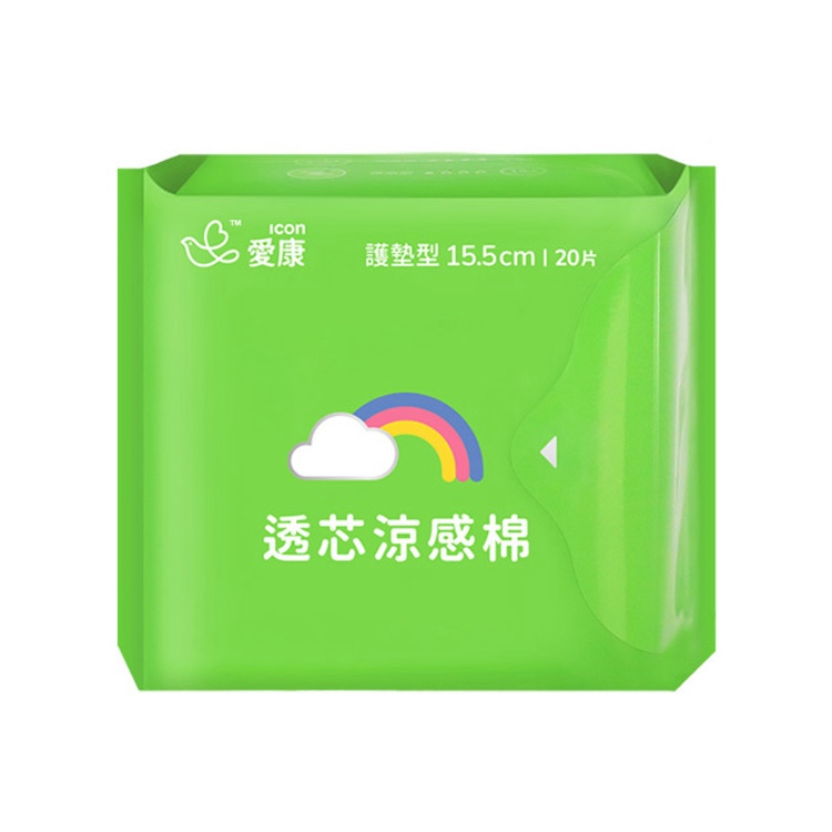 愛康 護墊型 透芯涼感棉15.5cm