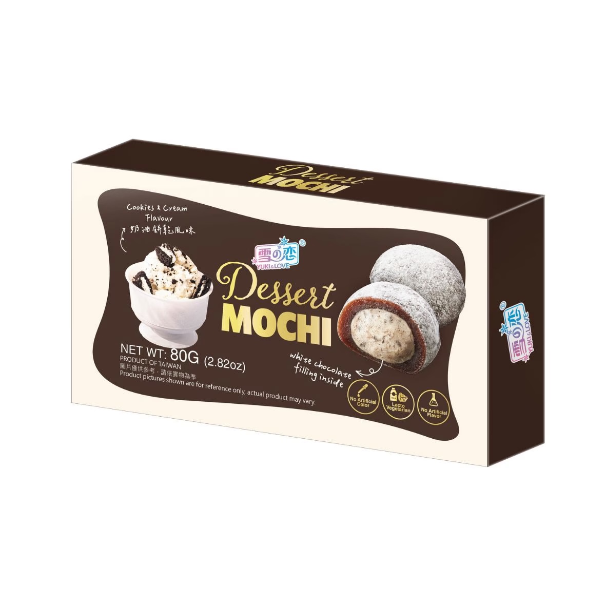 雪之戀 奶油餅乾麻糬 Dessert Mochi – Cookies & Cream Flavour 10g x 8