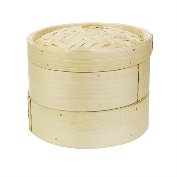 竹蒸籠 二籠一蓋 8"Bamboo steamer & LID 8" 
