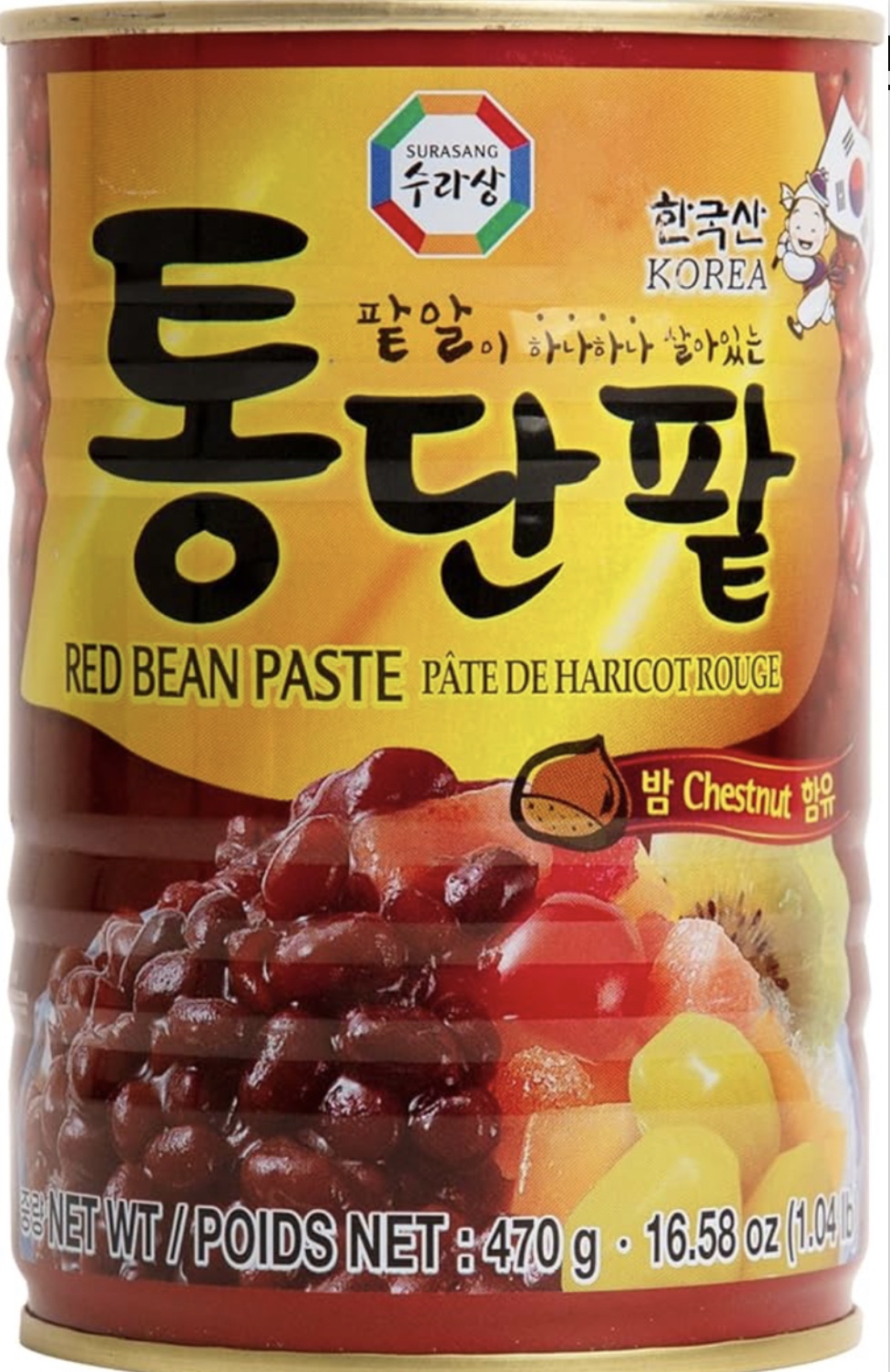 SURASANG 韓國 紅豆Boiled Red Bean 470g
