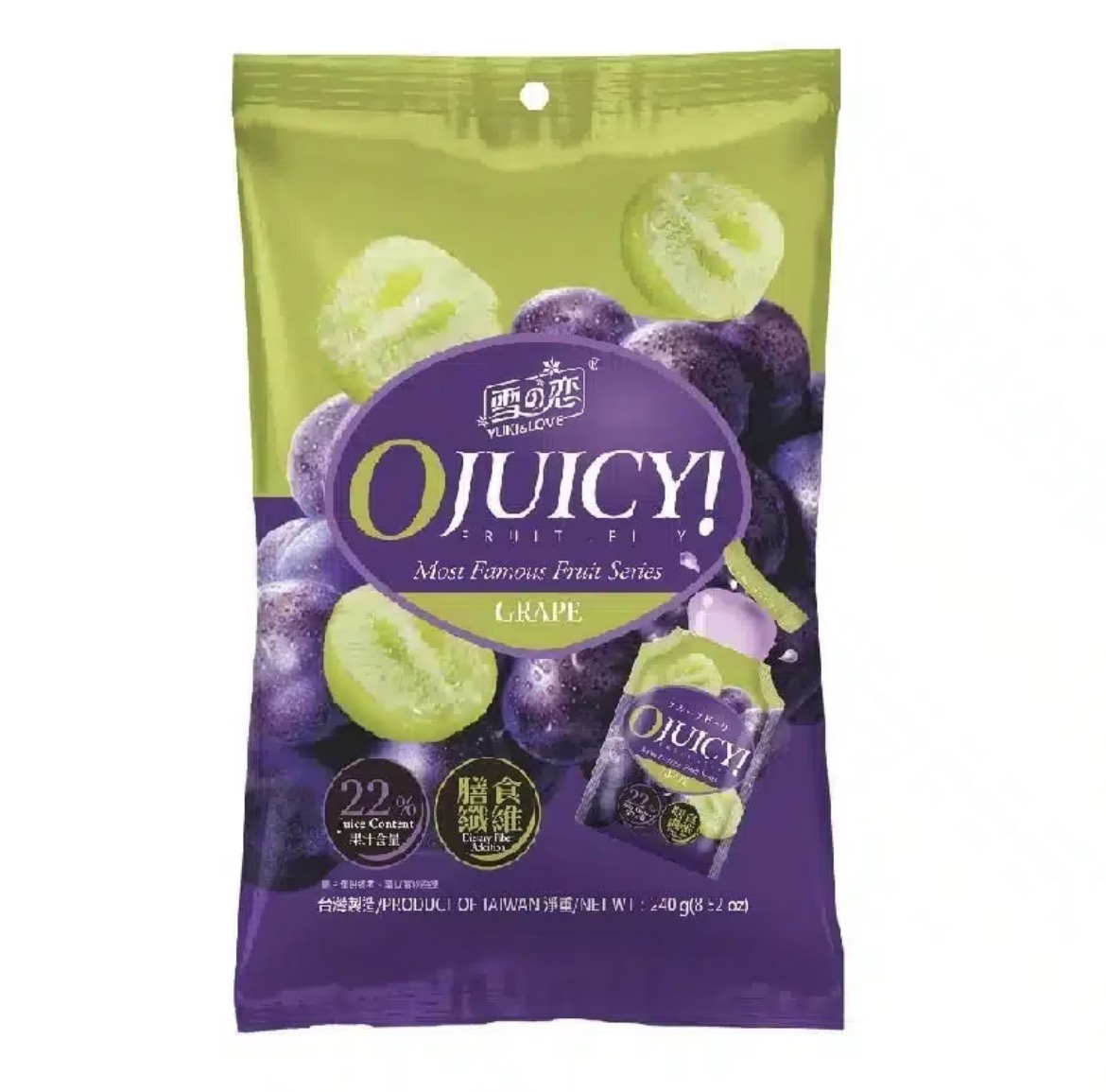 雪之戀 水平式葡萄果凍 SG Grape Jelly240g