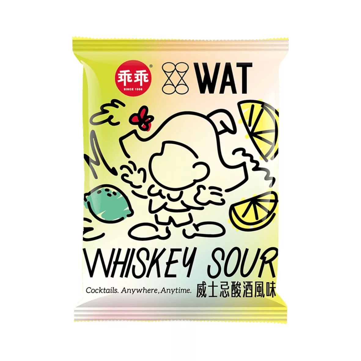乖乖 威士忌酸酒風味Kuai Kuai Corn Snack Whiskey Sour Flavour 52g