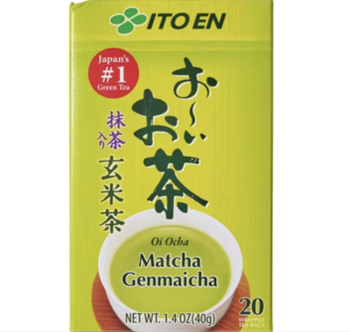 ITOEN Oi Ocha Matcha Genmaicha Tea bags 20pcs