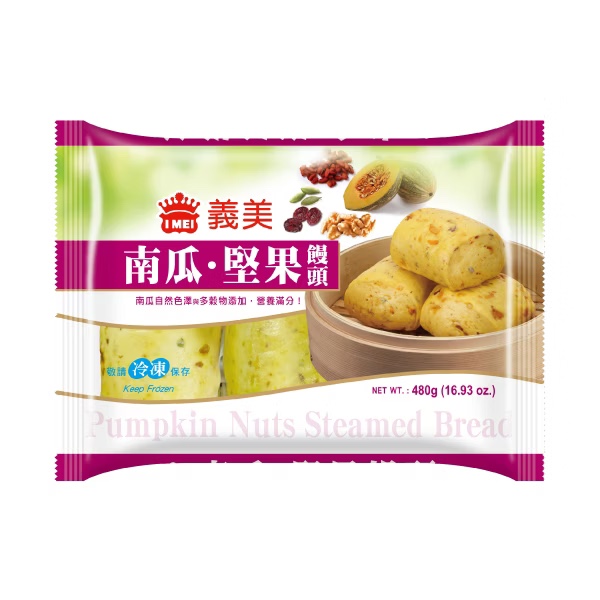 義美 南瓜堅果饅頭 Pumpkin Nuts Steamed Bread 480g