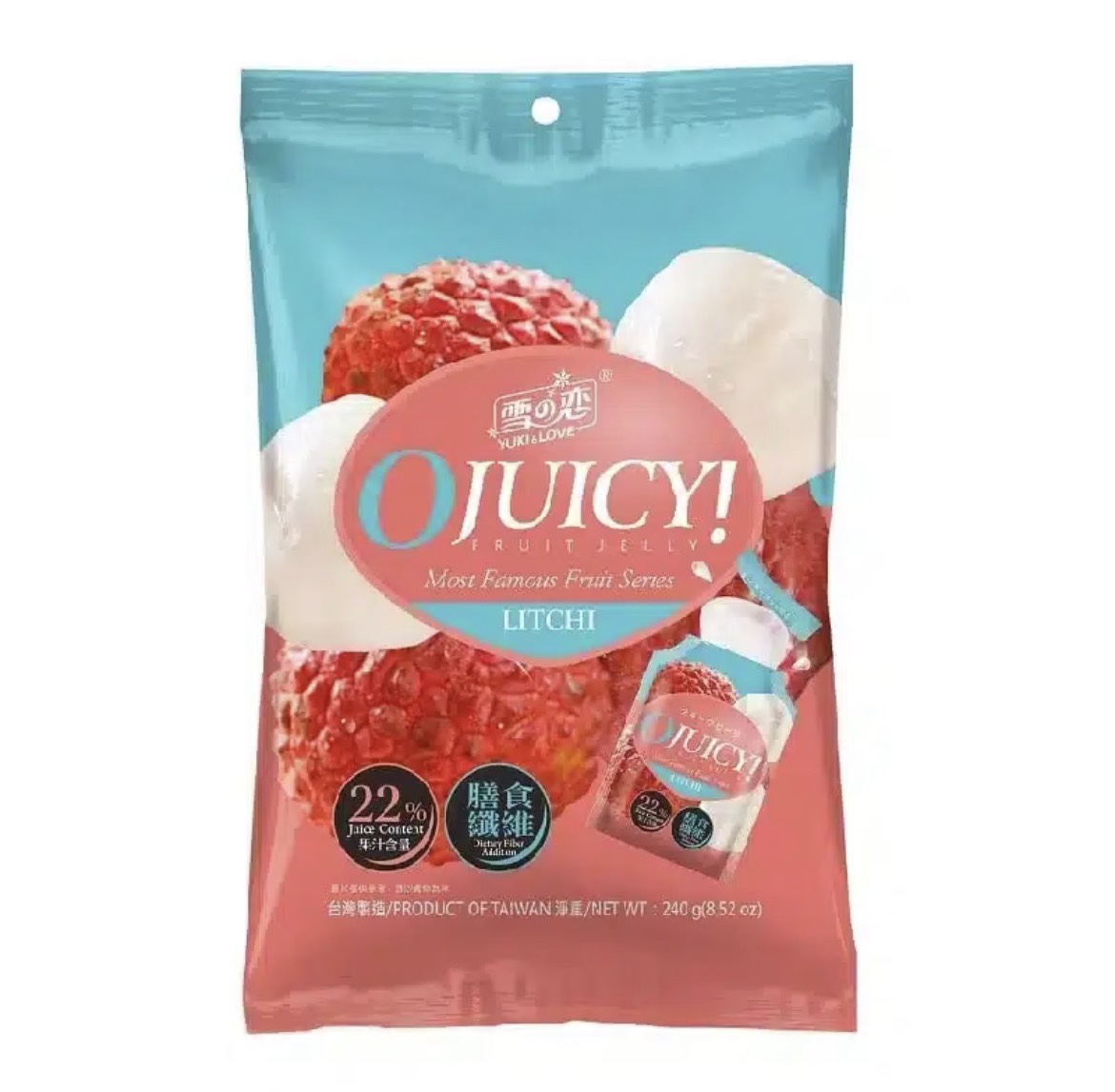 雪之戀 水平式荔枝果凍 SG Litchi Jelly 240g