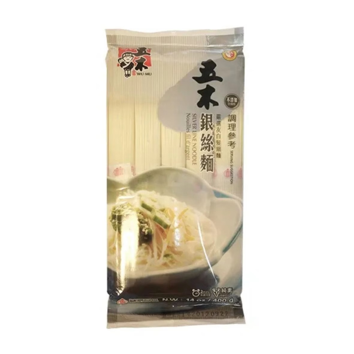 五木 銀絲細麵條 Wu Mu – Silver Line Noodles 400g