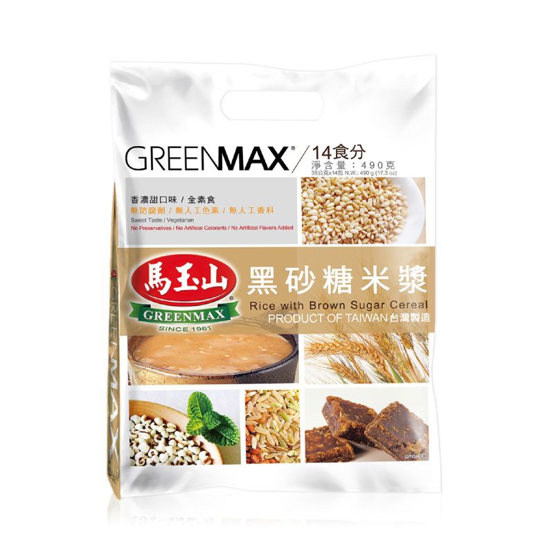 馬玉山 黑砂糖米漿 Rice with Brown Sugar Cereal