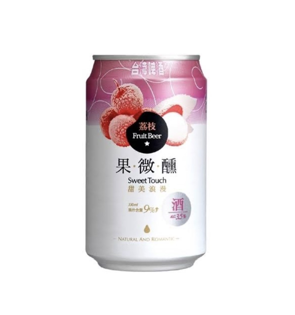 金牌 台灣啤酒 果微醺 荔枝口味 Sweet Touch Beer Lychee 330ml