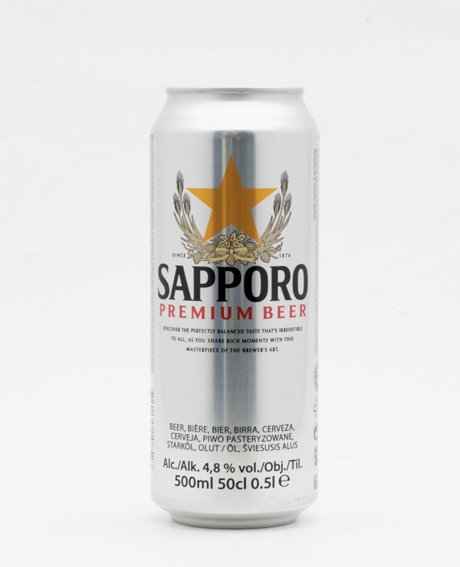 Sapporo Premium Beer ALC4.8% 500ml