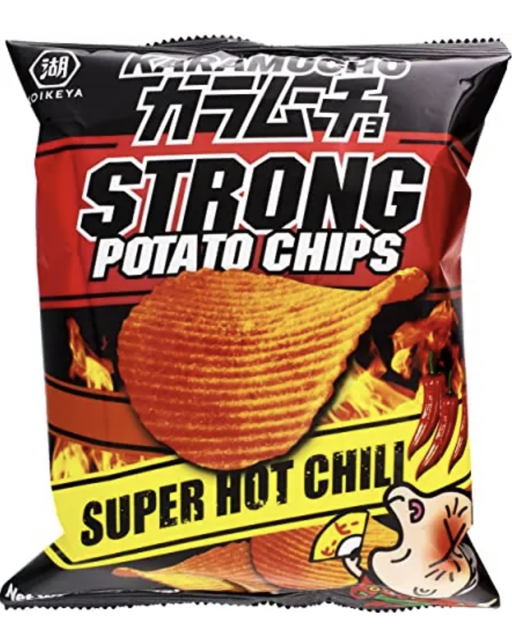 湖池屋咔辣姆久-極辣Koikeya Karamucho Strong Potato Chips Super Hot Chili 60g