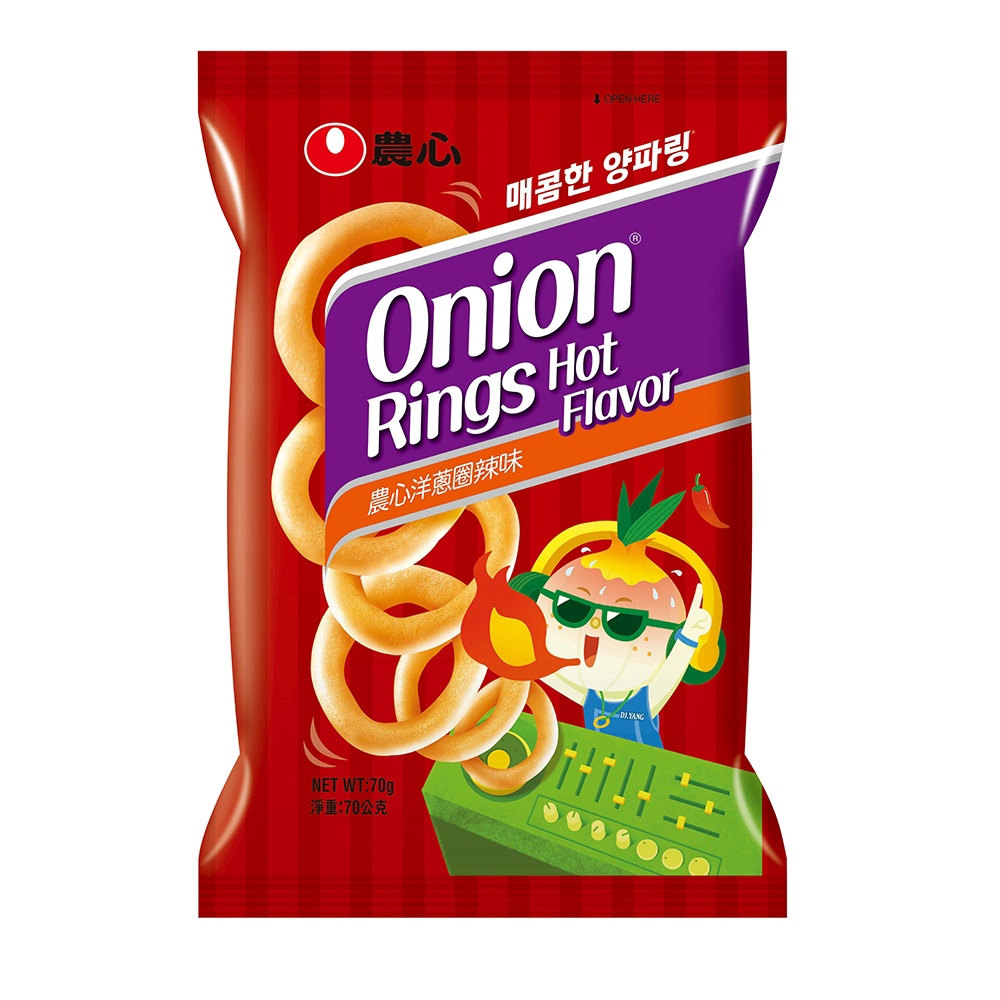 農心 洋蔥圈 辣味NongShim Onion Rings Snack - Spicy 50g