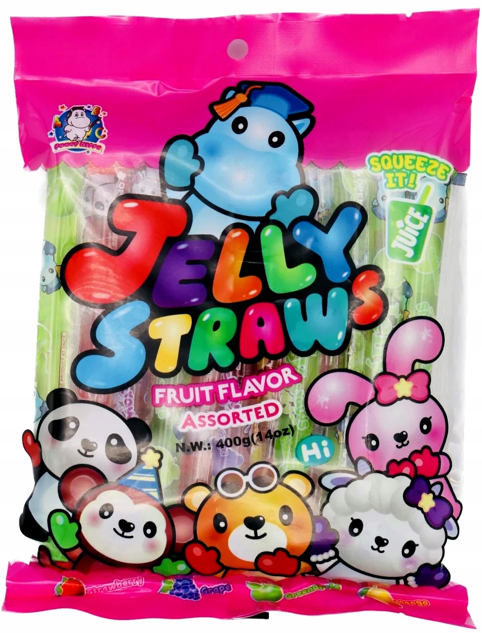 動物朋友水果果凍 Animal Friends Jelly Straw 400g