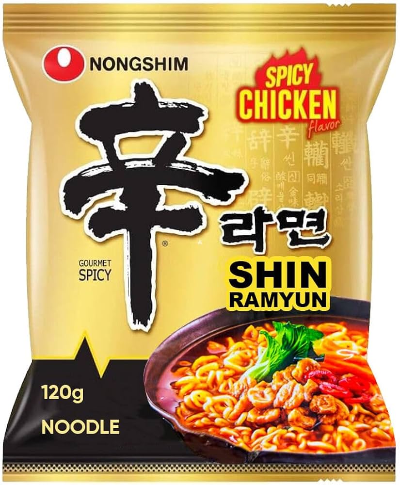 農心 辛拉麵 辣雞口味Nongshim Shin Ramyun Spicy Chicken Flavour 120g 