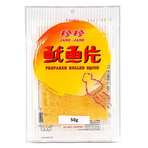 珍珍魷魚片 JJ  Rolled Squid Snack