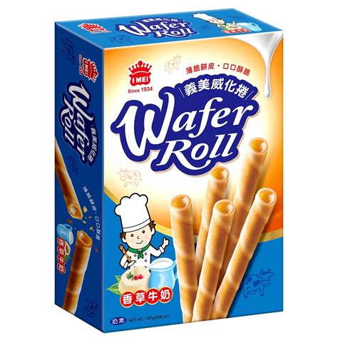 義美威化捲 香草牛奶 IM Vanilla Milk Wafer Roll 