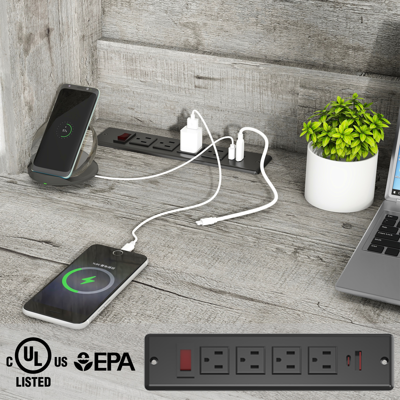 Farmhouse 47" Executive Desk, Computer Desk with Drawers and Storage Cabinet, is versatile and suitable for a variety of people