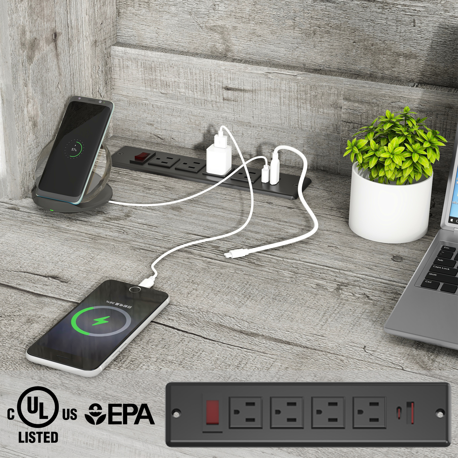 Farmhouse 47" Executive Desk, Computer Desk with Drawers and Storage Cabinet, is versatile and suitable for a variety of people