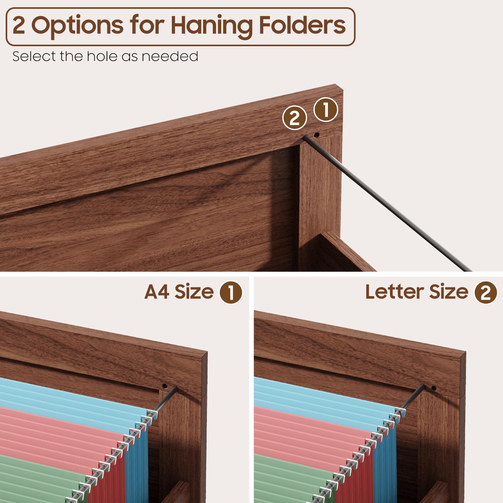 Halitaa Farmhouse 6 Drawer Lateral File Cabinet with Open Storage Shelf
