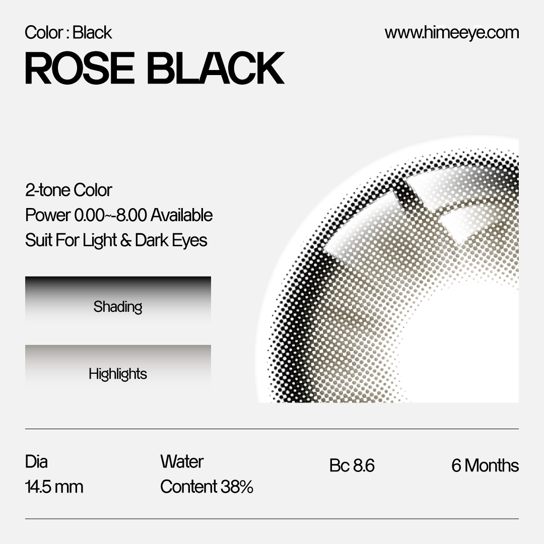 HiMe Rose Black | 6 Months,2pcs