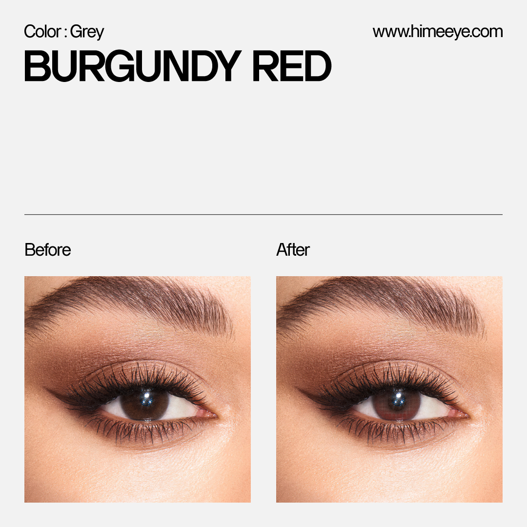 Hime Burgundy Red | 6 Months ,2pcs